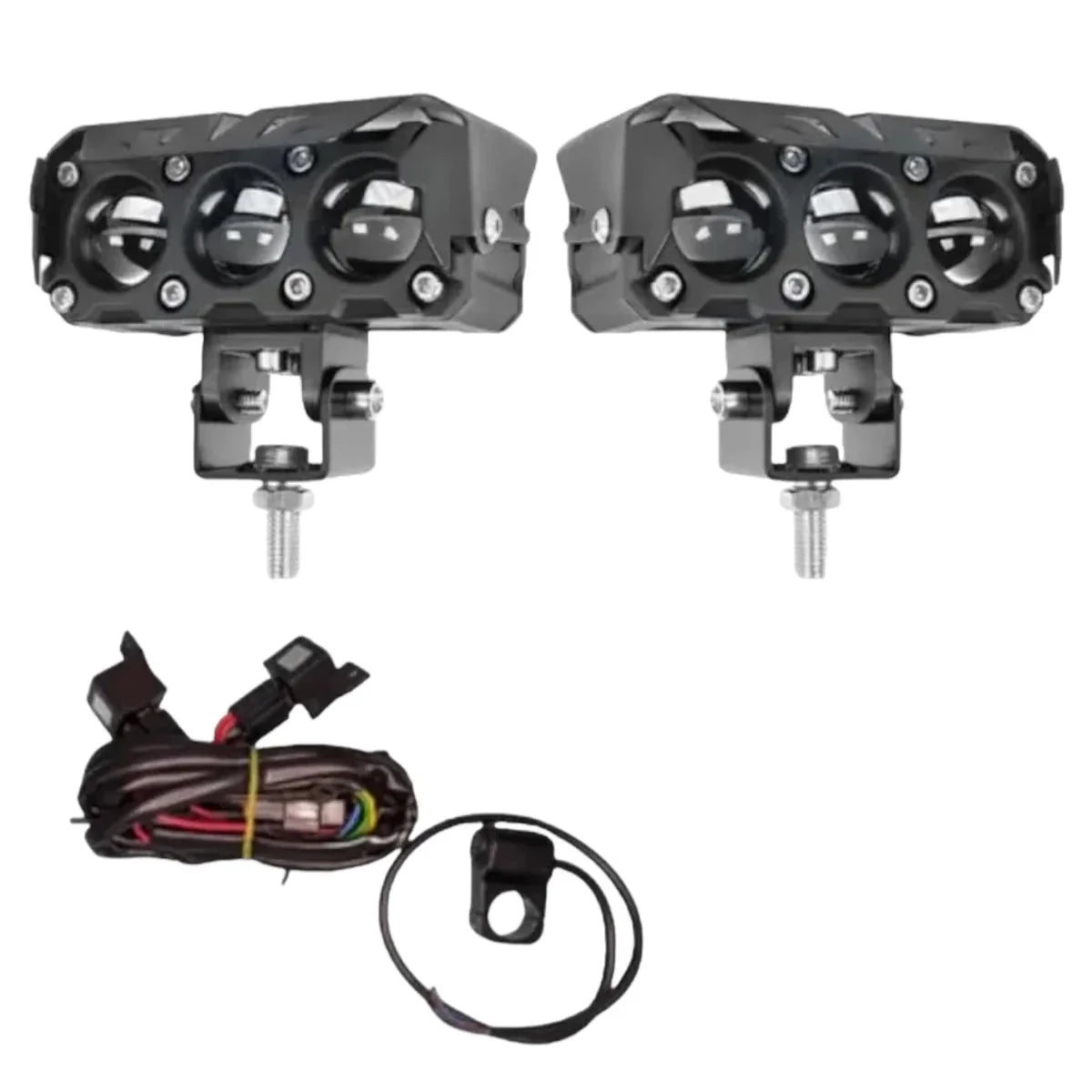 HJG 3 LED Lens Fog Light with Harness & Switch – Original Foglight Kit