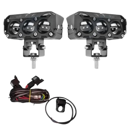 HJG 3 LED Lens Fog Light with Harness & Switch – Original Foglight Kit