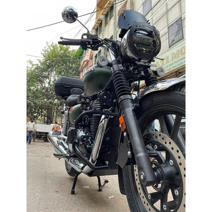 Tripod Cross Crash Guard with Delrin (Flat) Sliders - Leg guard/Crash  Guard T2 for Honda H'ness CB 350,Honda RS 350, Honda CB 350