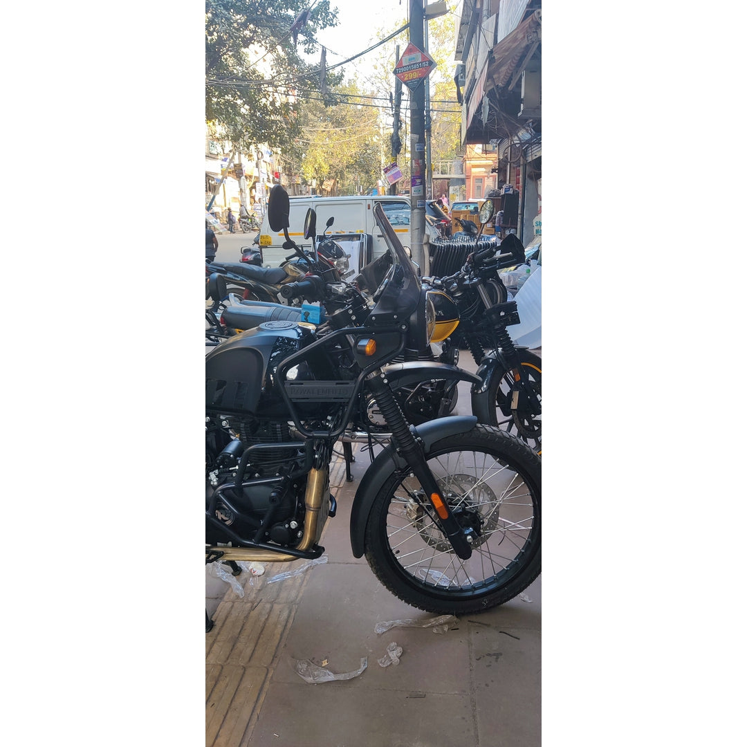 Crash Guard with Round Sliders for Royal Enfield Himalayan BS4/BS6 Models