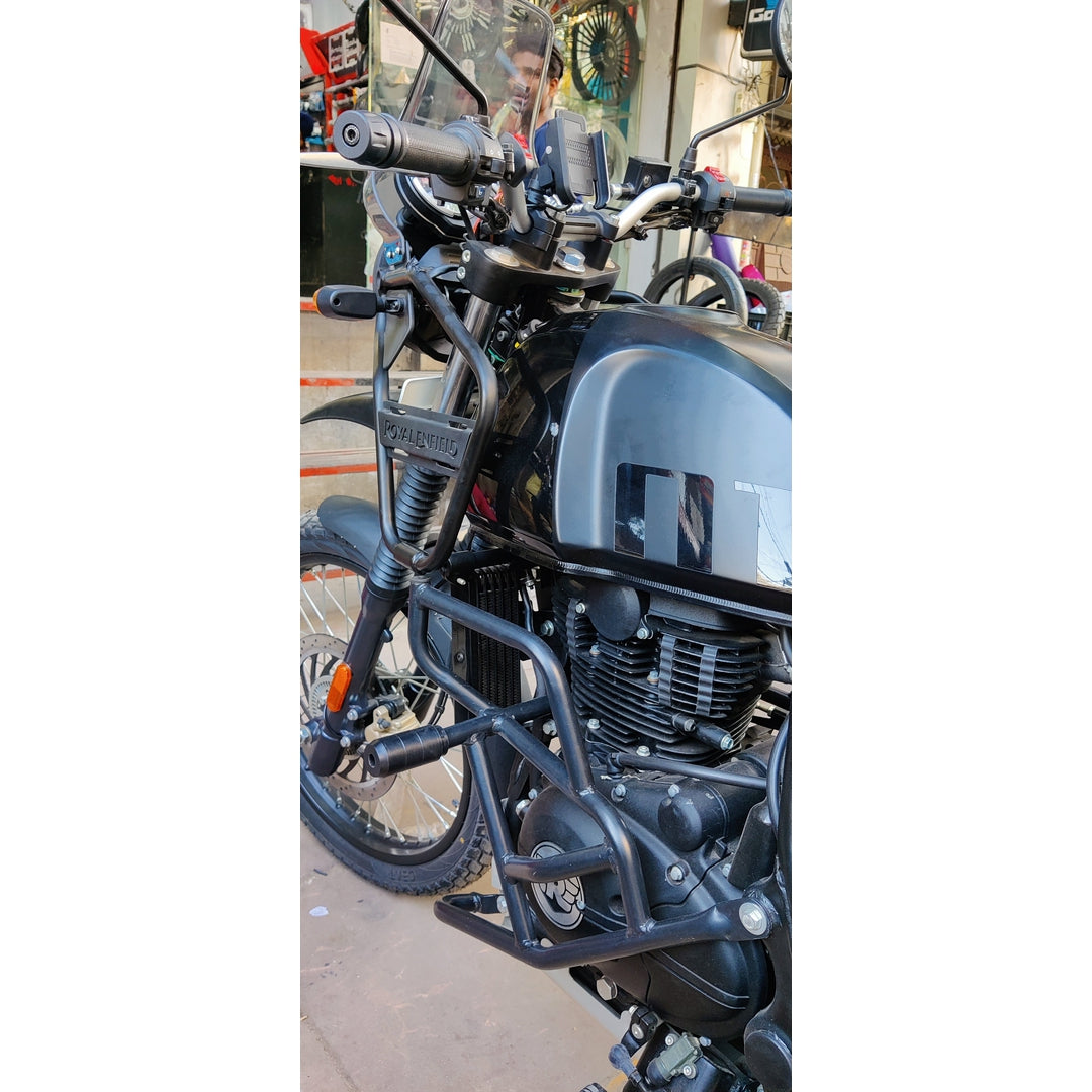 Crash Guard with Round Sliders for Royal Enfield Himalayan BS4/BS6 Models