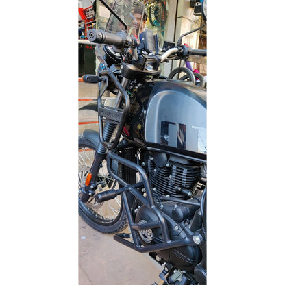 Crash Guard with Round Sliders for Royal Enfield Himalayan BS4/BS6 Models