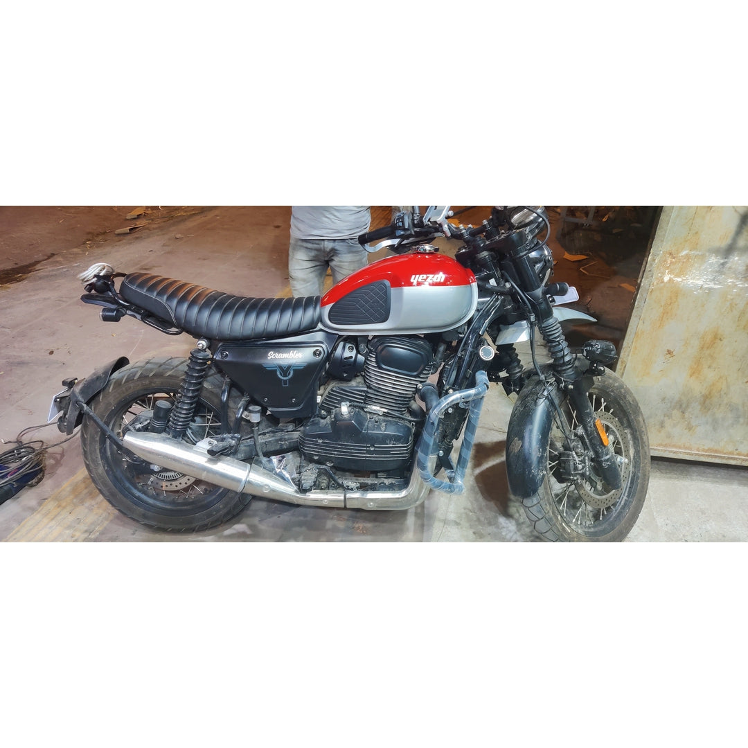 Mild Steel 8-Bend Leg Guard for Jawa 42, Perak, Yezdi Scrambler