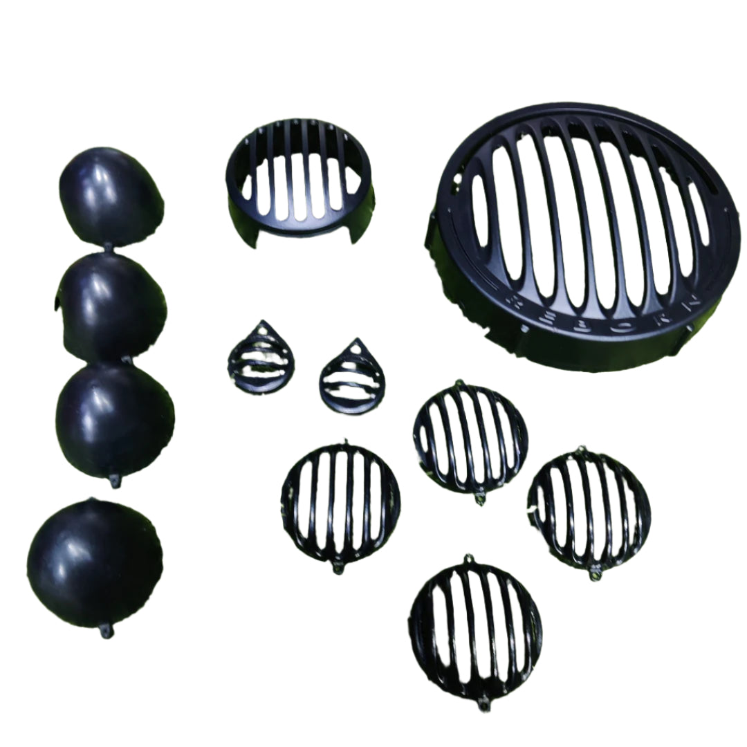 Grill Set - Set of 6 (Headlight And Indicators) for Meteor 350