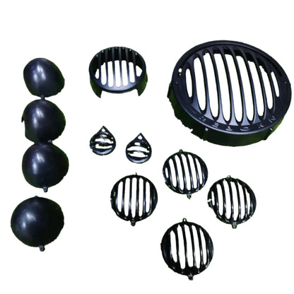 Grill Set - Set of 6 (Headlight And Indicators) for Meteor 350