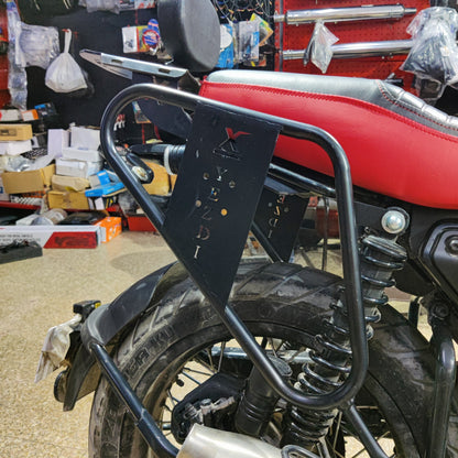 Premium Jerry Can Mount Saddle Stay for Yezdi Scrambler