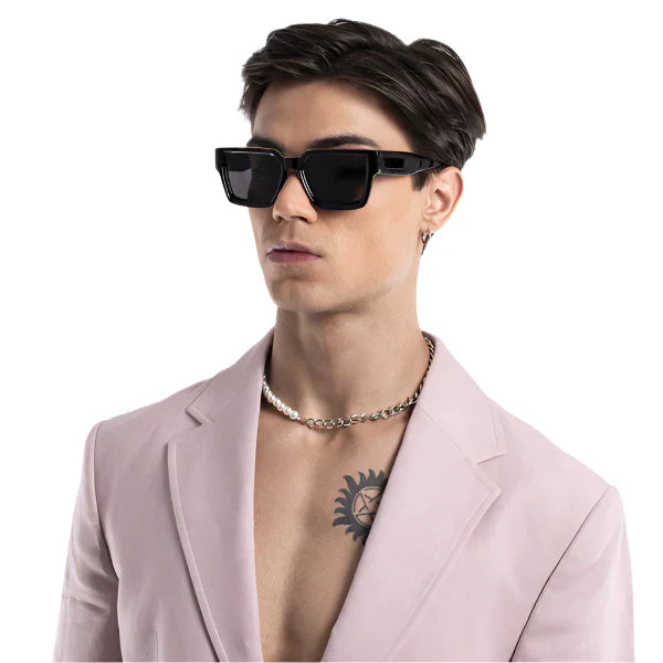 Phantom | Black Wayfarer Sunglasses - MG3669