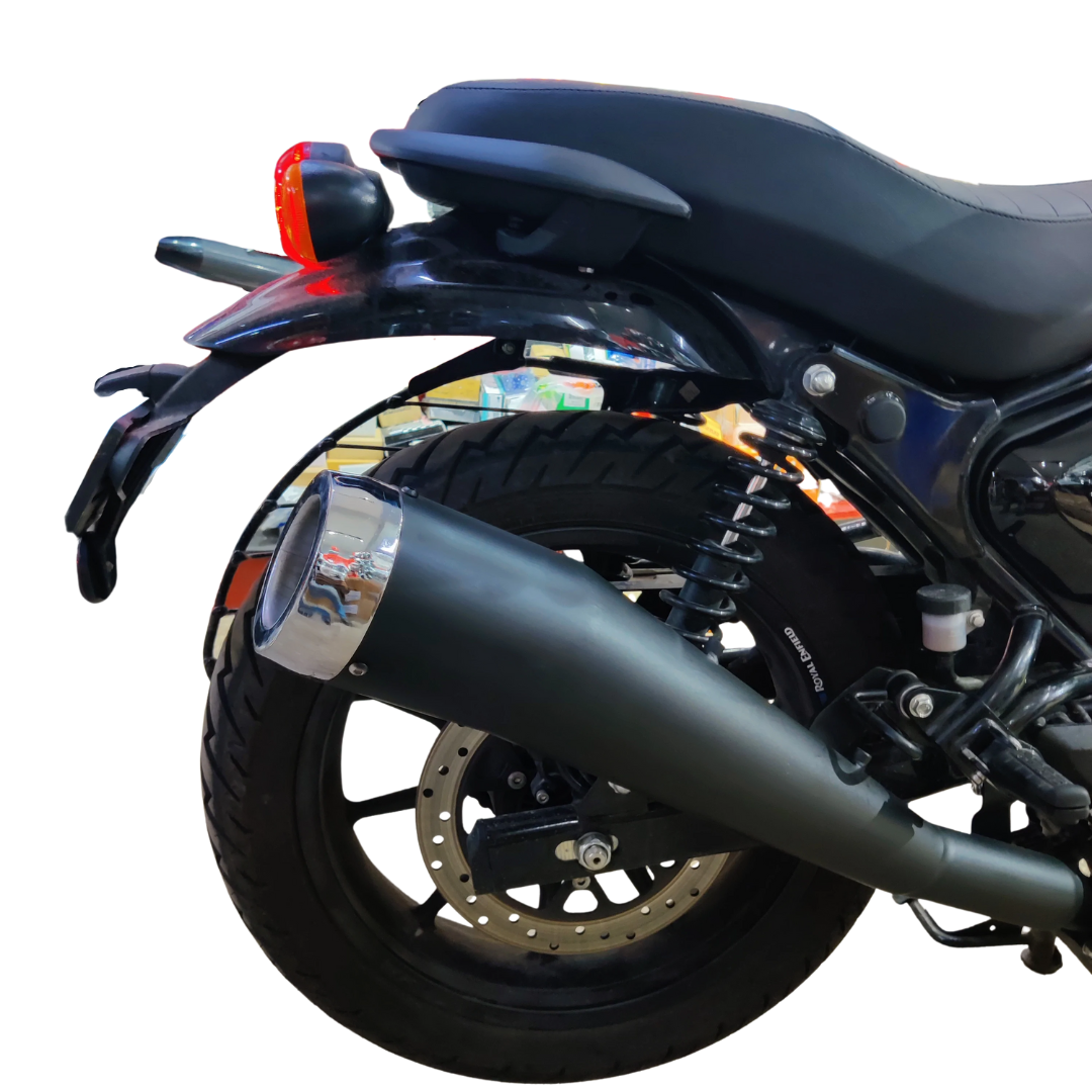 Multibend Cobra Exhaust for Royal Enfield Hunter 350 - Heat Shield