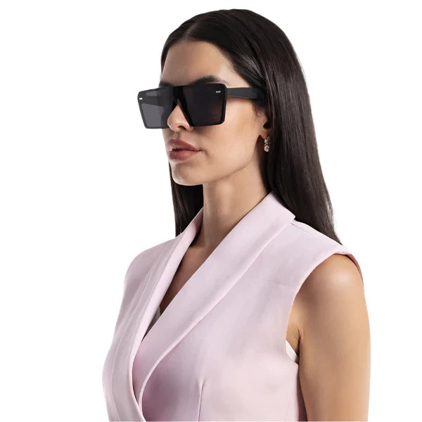 illume | Matte Black Polarized Wayfarer Sunglasses - PMG3972
