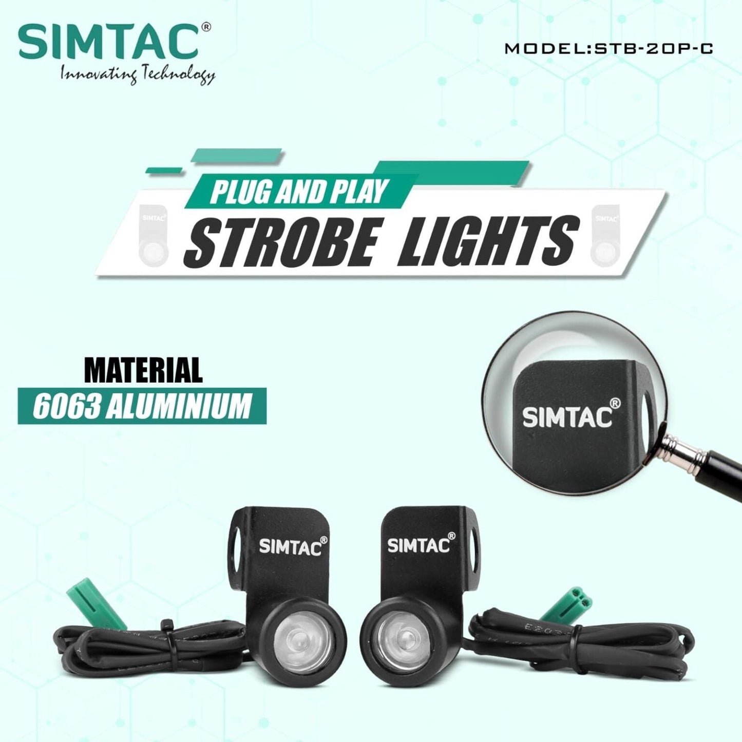 Simtac Strobe Lights Kit for Bikes