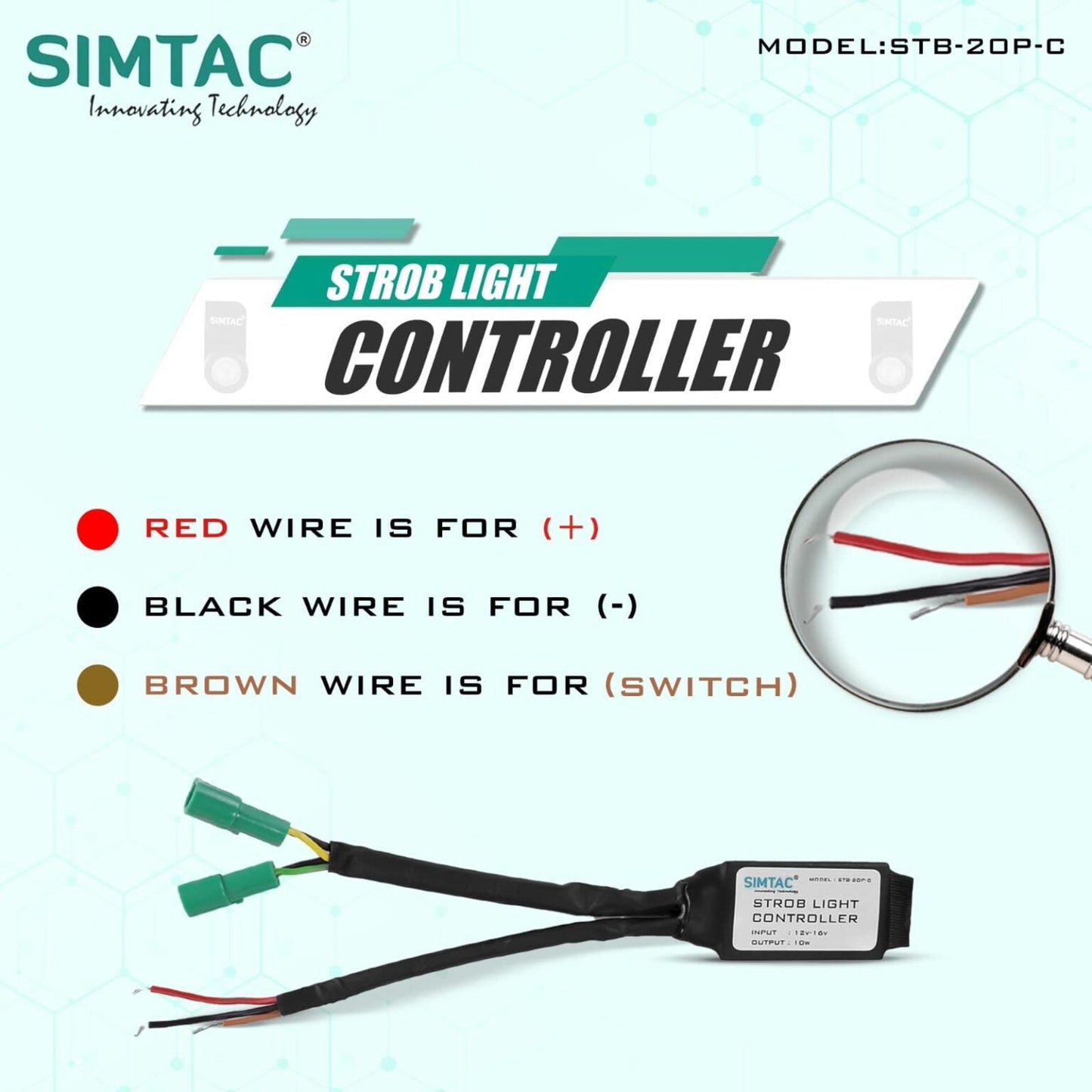Simtac Strobe Lights Kit for Bikes