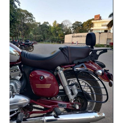 Ultra Cushion Dual Color Seat & Top Plate Backrest for Jawa 42, Jawa 42 2.1, Jawa Classic 300