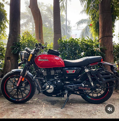 Tripod Cross Crash Guard with Delrin (Flat) Sliders - Leg guard/Crash  Guard T2 for Honda H'ness CB 350,Honda RS 350, Honda CB 350