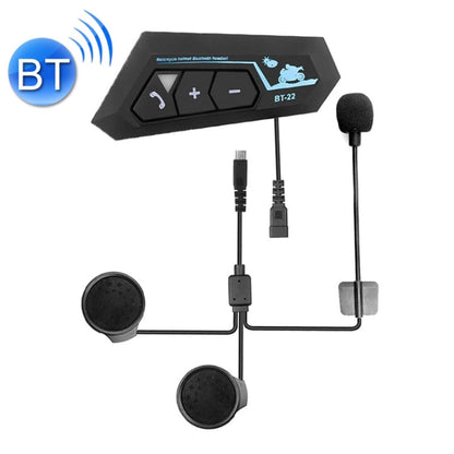 BT22 Waterproof Motorcycle Helmet Bluetooth Headset – Hands-Free Calls