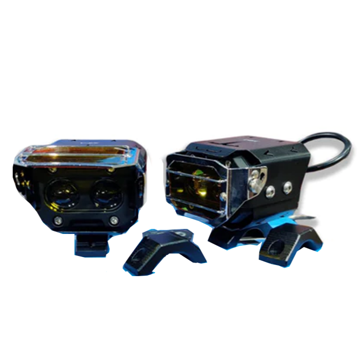 HJG  45W Transformer White/Yellow LED Fog Lights - Waterproof (No Harness)