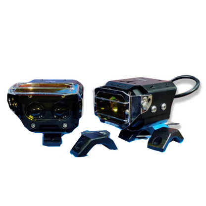HJG  45W Transformer White/Yellow LED Fog Lights - Waterproof (No Harness)