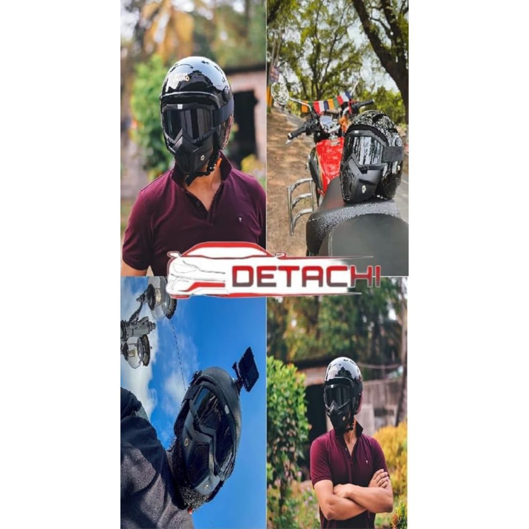 Bike Riding Goggles with Detachable Face Mask – Ultimate Protection