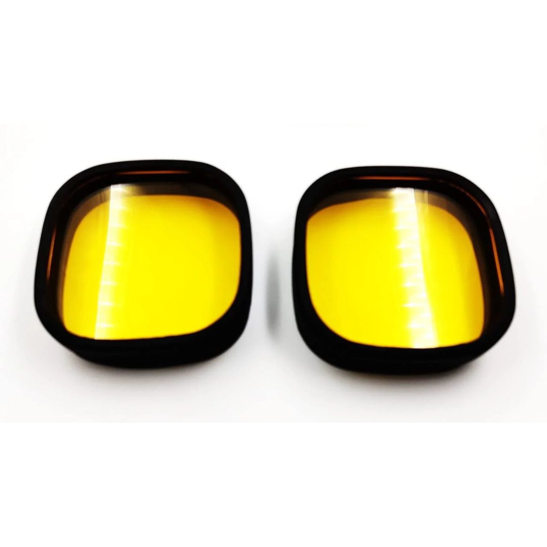 60 Watt HJG 4 LED CREE Fog Light – Auxiliary Light with Yellow Cover for All Motorcycles