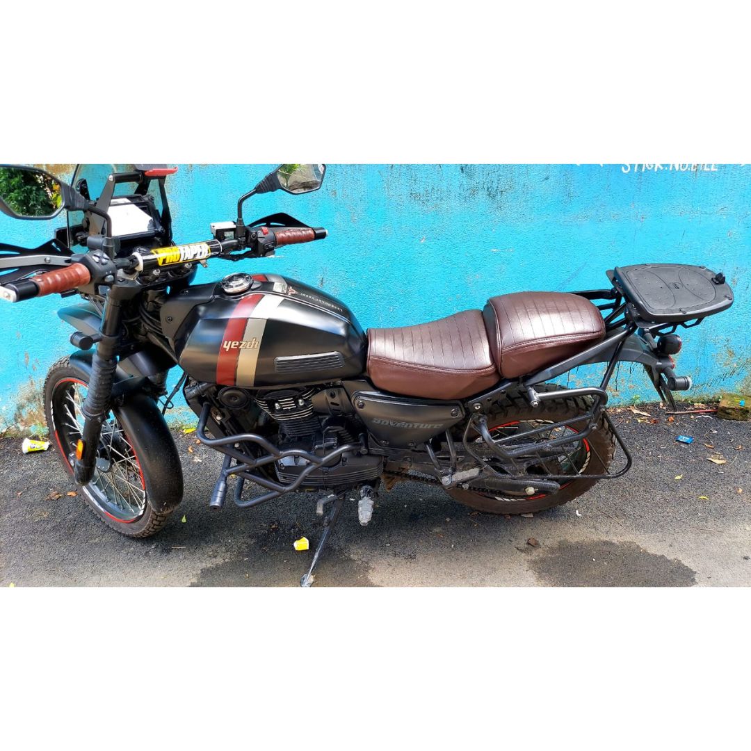 Premium Straight Line Seat Cover for Yezdi Adventure