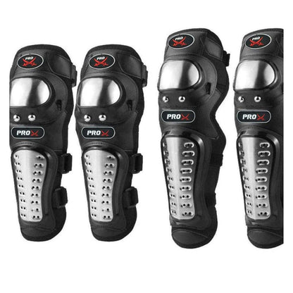 Probiker Pro-X Alloy Stainless Steel Knee Guard