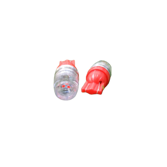 Pin Holder Tube-Type Red Parking Bulbs - Pack of 50 for Motorcycles