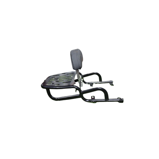 Adjustable Carrier with Foam Cushion Backrest for Jawa 42,Jawa 42 2.1,Jawa Classic 300,Royal Enfield Hunter/Thunderbird/Meteor 350