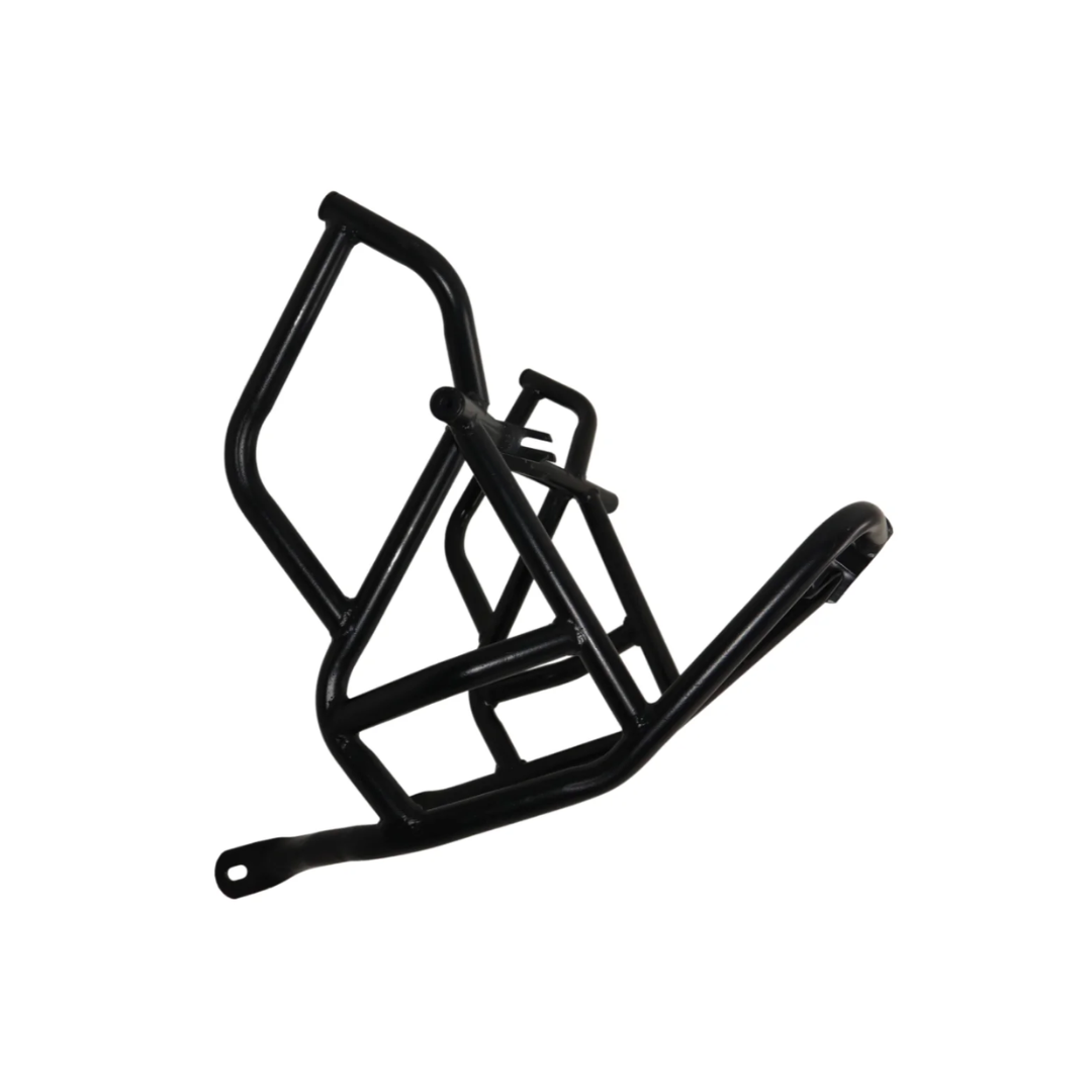 Cross Crash Guard with Delrin (Round) Sliders leg guard/Crash Guard for Yezdi Scrambler and Yezdi Adventure