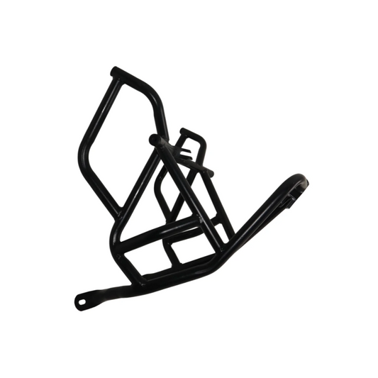 Cross Crash Guard with Delrin (Round) Sliders leg guard/Crash Guard for Yezdi Scrambler and Yezdi Adventure