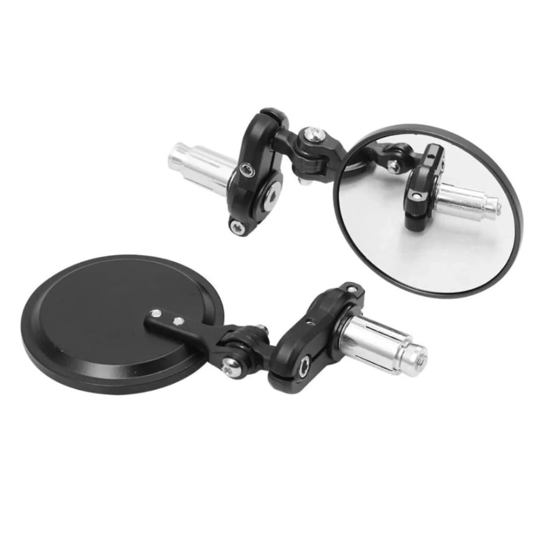 Universal Bar End  Mirrors  for Motorcycle & Scooters, Universal Rearview Mirror - Foldable