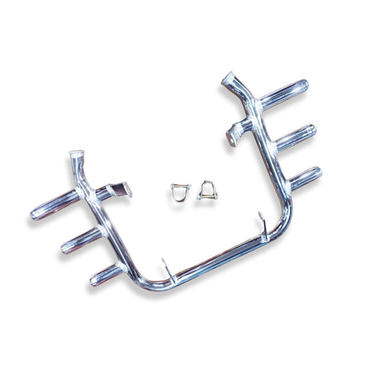 3-Rod Chrome Leg Guard forJawa 42 Bobber, Jawa FJ,  All Jawa Models & Yezdi Roaster 0r Yezdi Scrambler