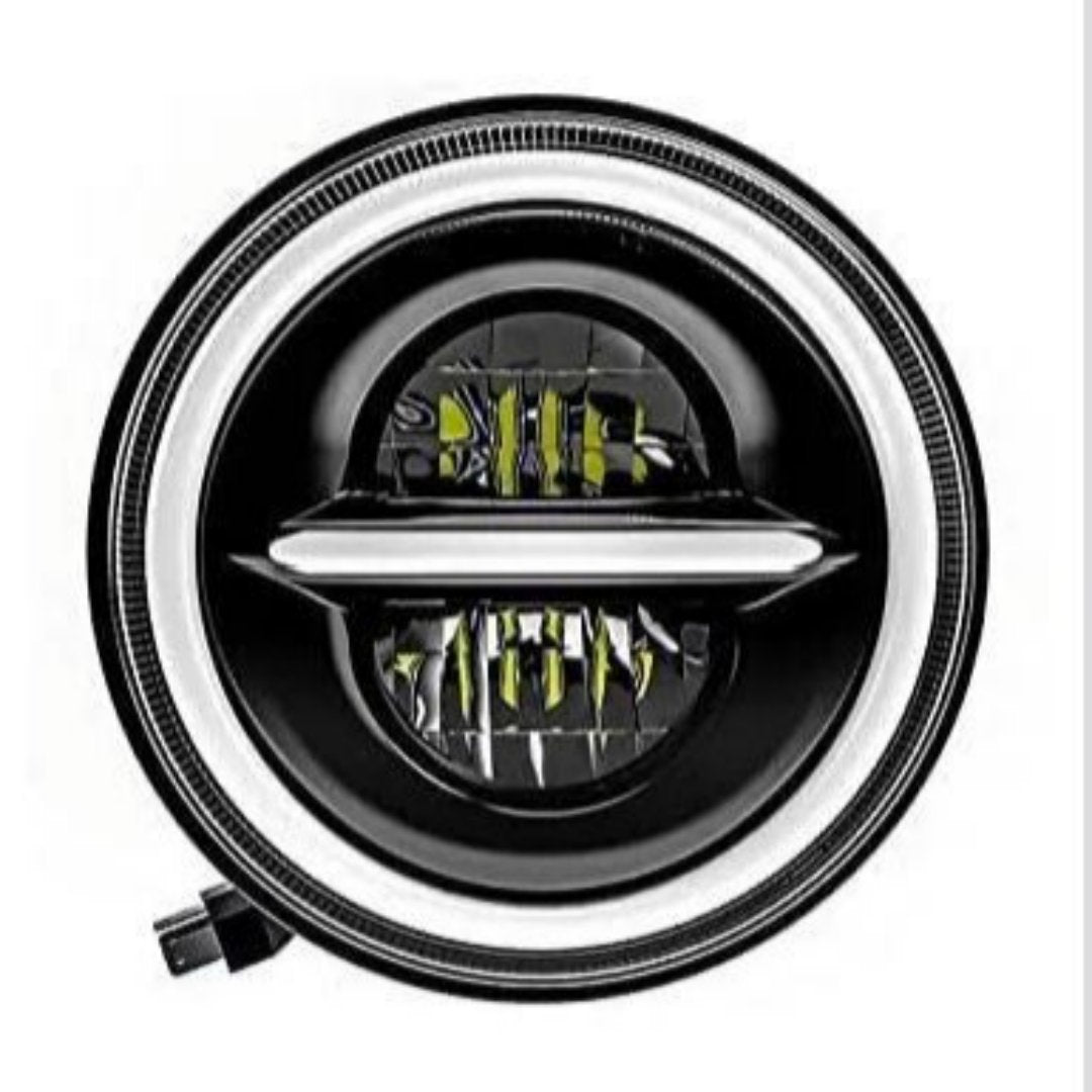 7" Inch Minus Headlight 110 Watts Full Ring for All ROYAL ENFIELD Models