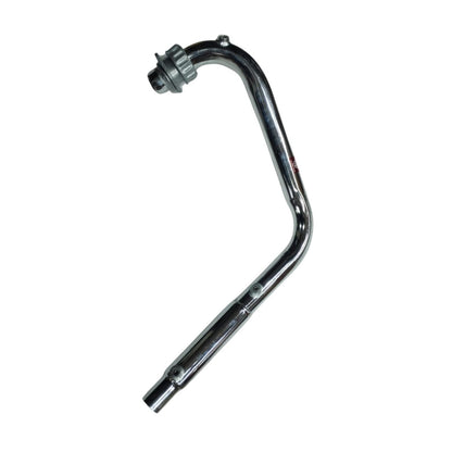 L Shape Bend Pipe for Royal Enfield Motorcycle (Empty) | Customizable Exhaust Pipe for Royal Enfield