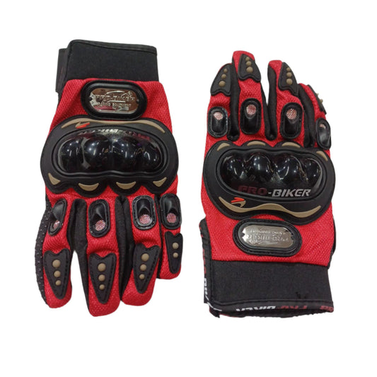 Probiker Motorcycle Riding Gloves Red Color