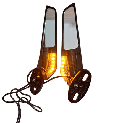 Adjustable Moto GP LED Stealth Mirror for TVS RR310 & Yamaha R15/MT15