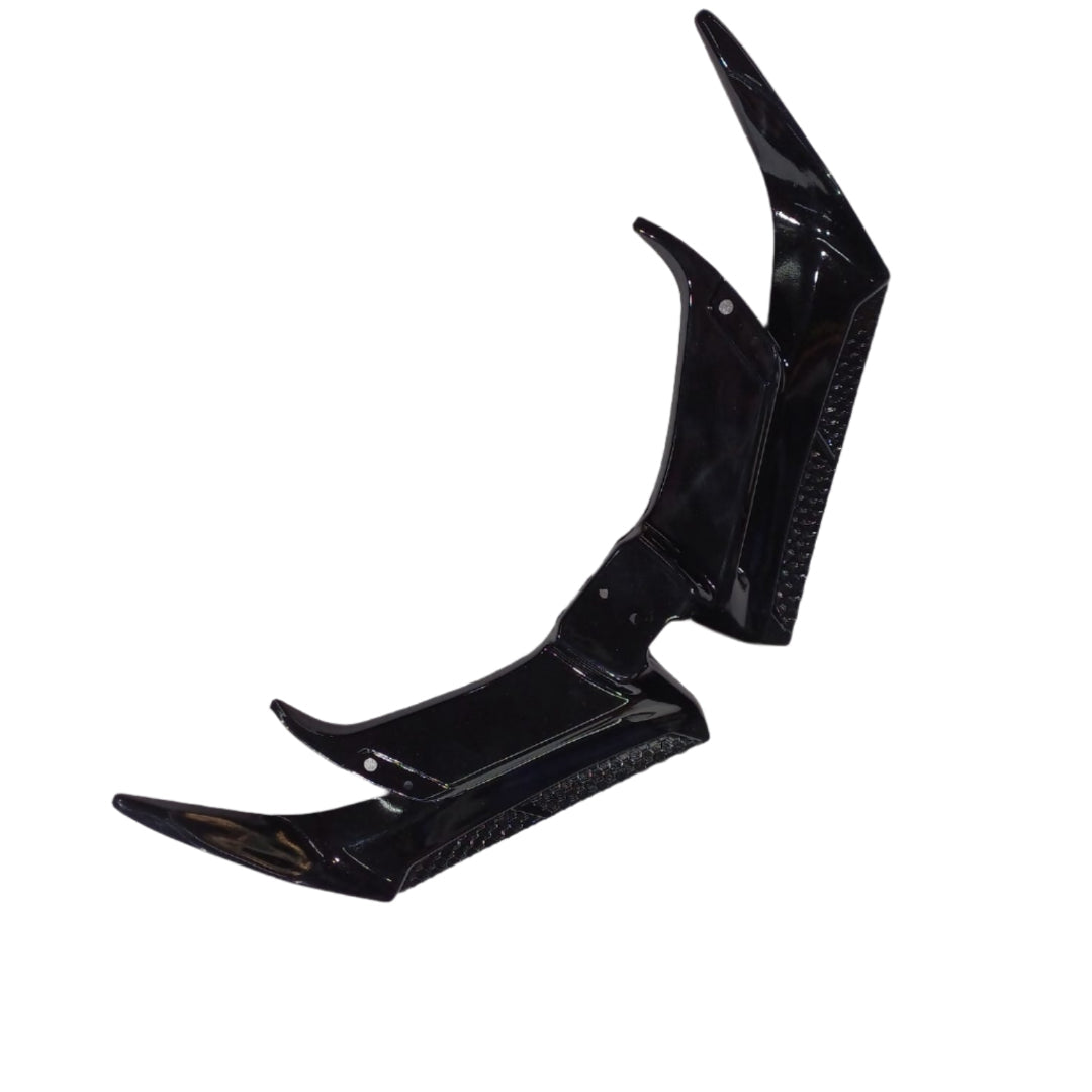 Front Fairing Winglet Cover for Yamaha R15 – Black Aerodynamic Design