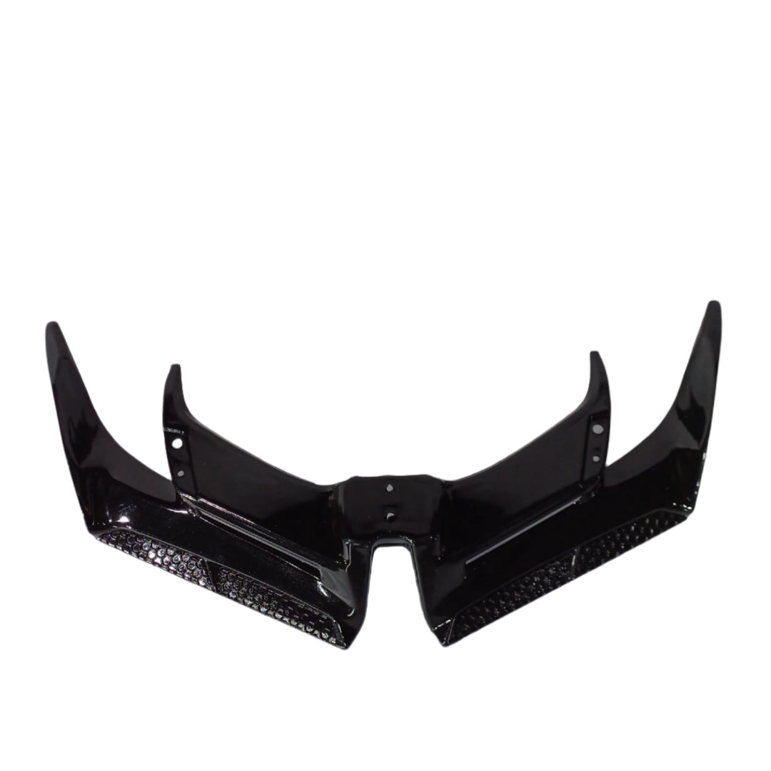 Front Fairing Winglet Cover for Yamaha R15 – Black Aerodynamic Design