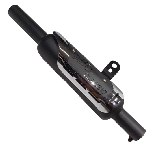 Moto Macho Indore Silencer with Dual Plate for Classic Reborn, Standard Reborn 350cc & Goan Classic