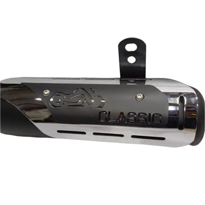 Moto Macho Indore Silencer with Dual Plate for Classic Reborn, Standard Reborn 350cc & Goan Classic