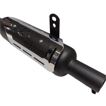 Moto Macho Indore Silencer with Dual Plate for Classic Reborn, Standard Reborn 350cc & Goan Classic