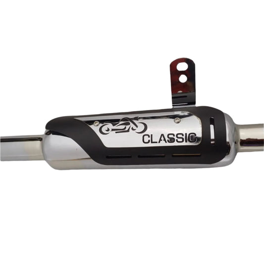 Moto Macho Indore Silencer with Dual Plate for Classic BS6/Electra/Standard