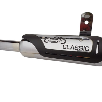 Moto Macho Indore Silencer with Dual Plate for Classic BS6/Electra/Standard