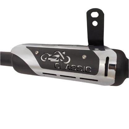 Moto Macho Indore Silencer with Dual Plate for Classic BS6/Electra/Standard
