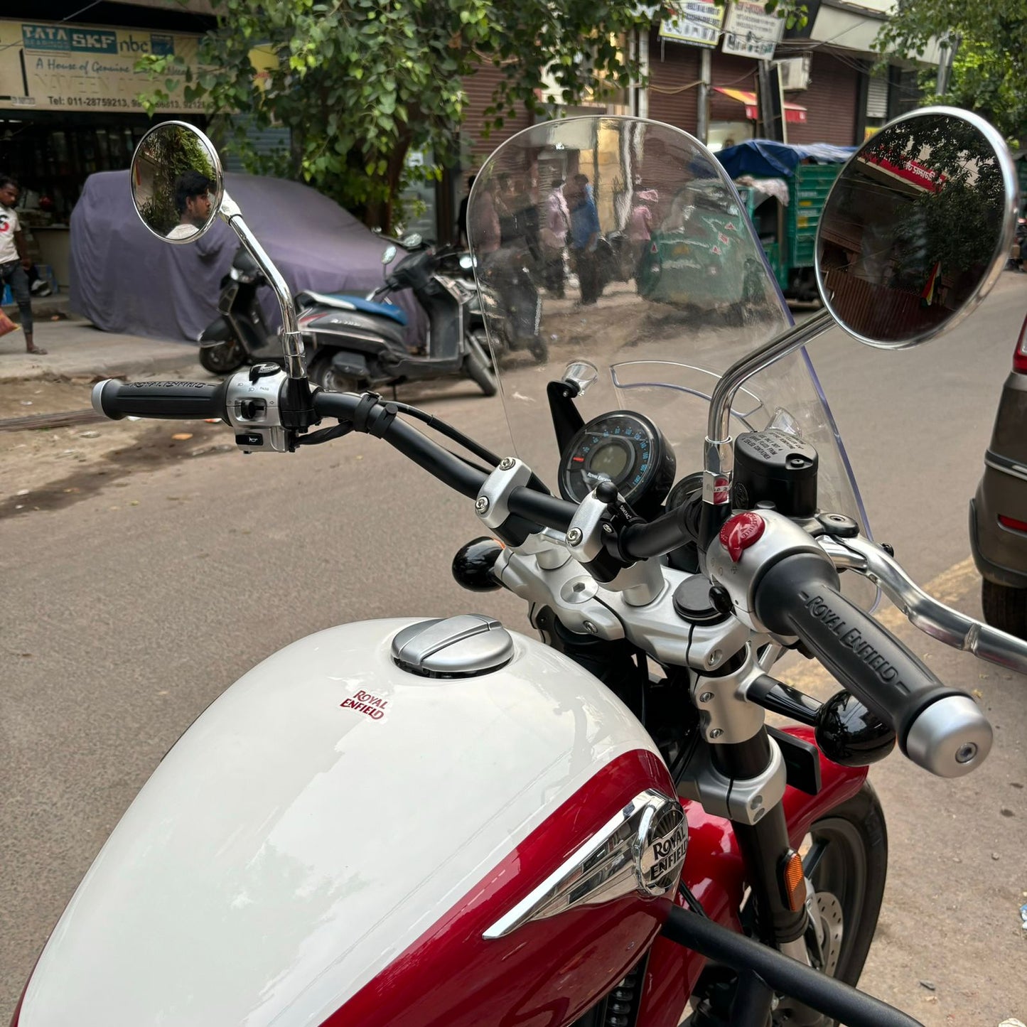 Handle Bar Riser Black | Enhanced Comfort & Control | Compatible with Royal Enfield Super Meteor 650