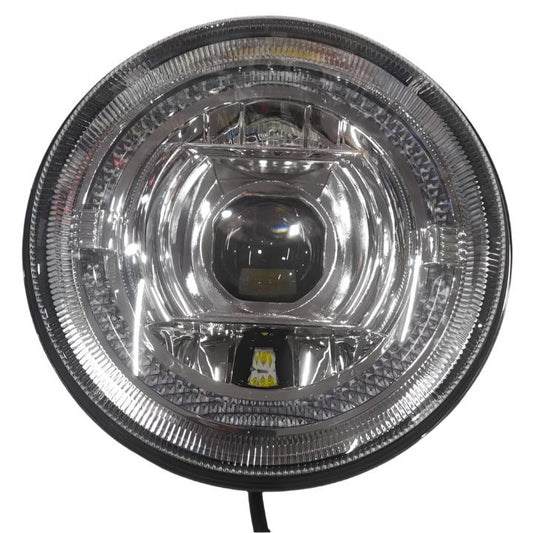 7" Inch HJG  110 Watt Projector  Premium Headlight with ring - Chrome