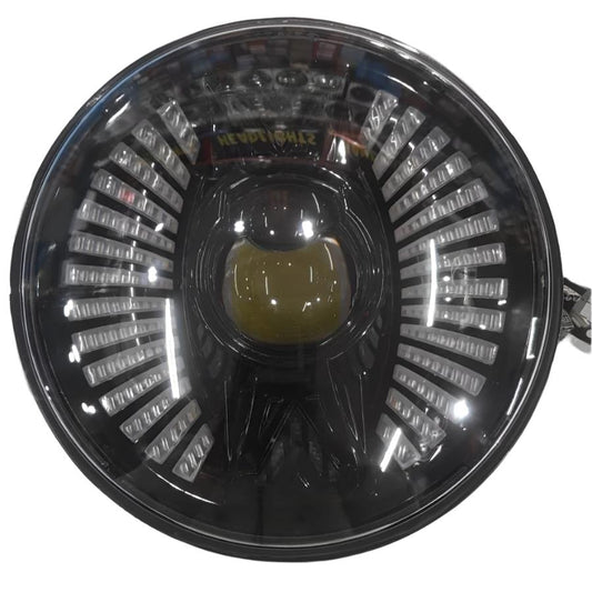 7" Inch HJG  110 Watt Projector  Premium Headlight with DRL Wings