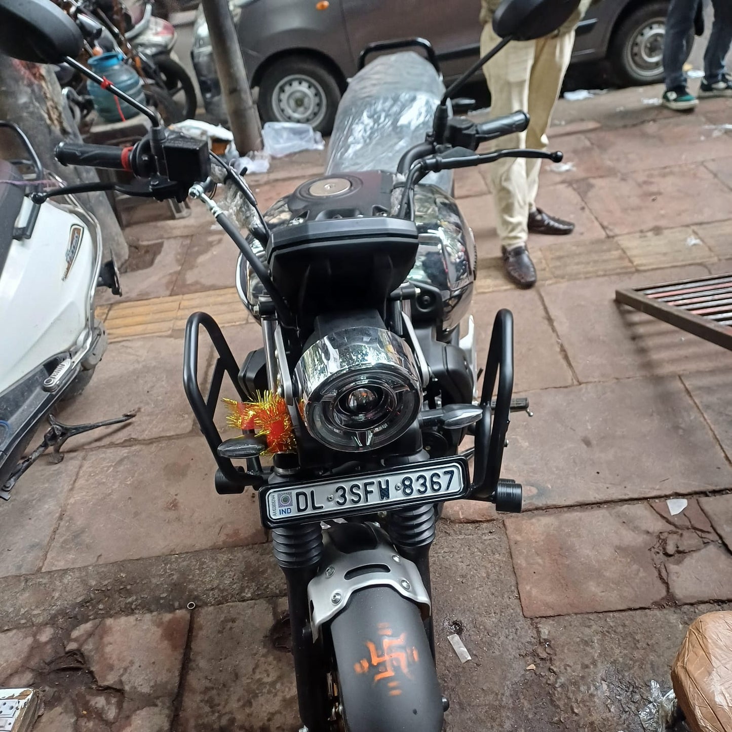 Yamaha FZX Crash Guard with 4 Sliders