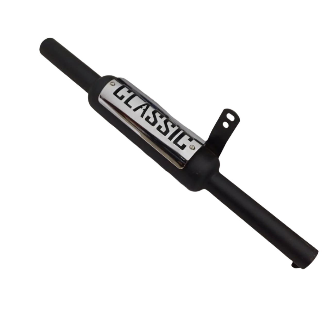 Moto Macho Indore Silencer with Classic Plate