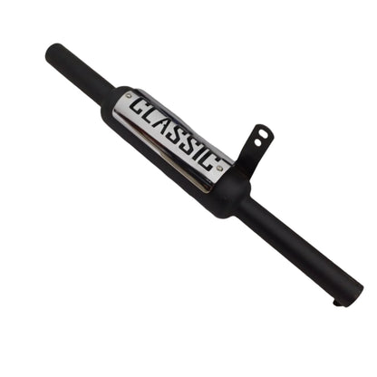 Moto Macho Indore Silencer with Classic Plate