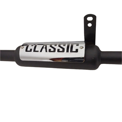 Moto Macho Indore Silencer with Classic Plate