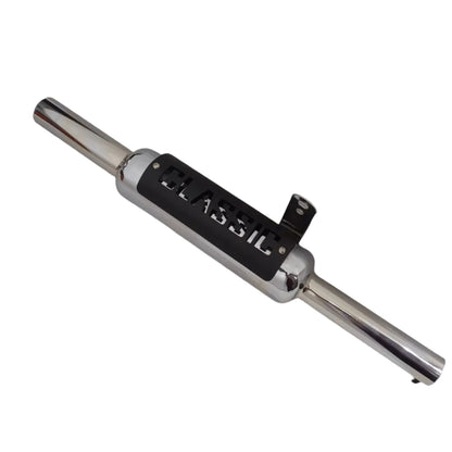 Moto Macho Indore Silencer with Classic Plate